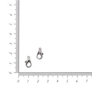 Замок для бижутерии 12мм (т.никель)